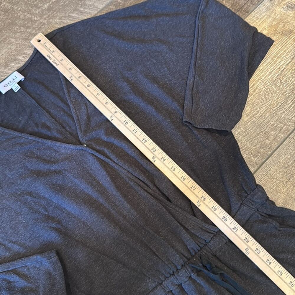 Gilli Charcoal Grey Black Long Sleeve Jumpsuit Size L - Picture 4 of 10